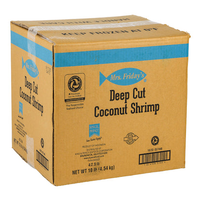 Mrs. Friday's Coconut Shrimp Deep Cut, 4 x 2.5 lb Case - DOT product image 8