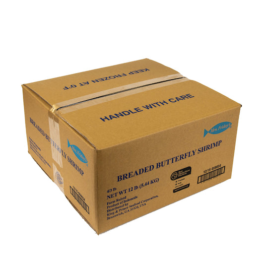 King and Prince Breaded Butterfly 12-15 Ct Shrimp, 4 x 3 lb Case - DOT product image 7