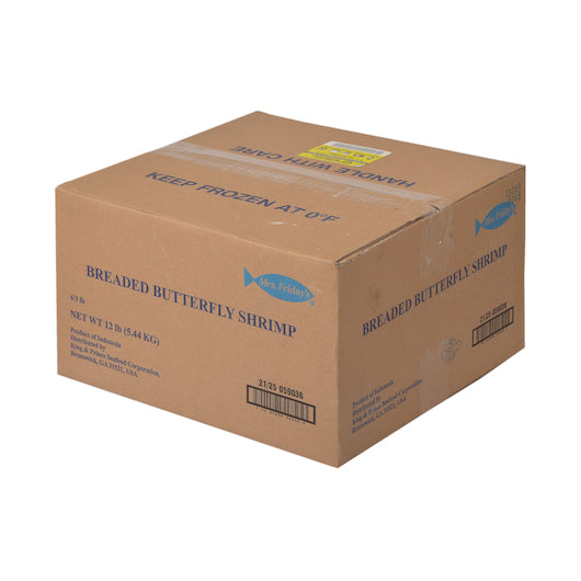 King And Prince Breaded Butterfly Shrimp 21-25, 4 x 3 lb Case - DOT product image 8