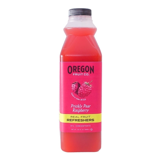 Oregon Fruit Co. Prickly Pear Raspberry Refresher, 6 x 32 fl oz Case - Dried Fruit & Fruit Snacks