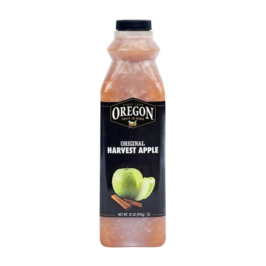 Fruit In Hand Harvest Apple Diced Puree Original, 6 x 35 oz Case - Frozen Fruit