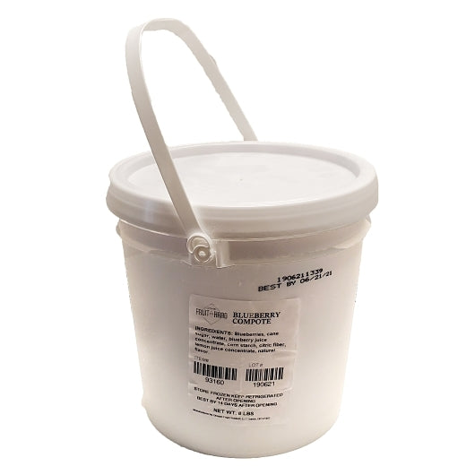 Fruit In Hand Blueberry Compote, 2 x 8 lb Case - Frozen Fruit