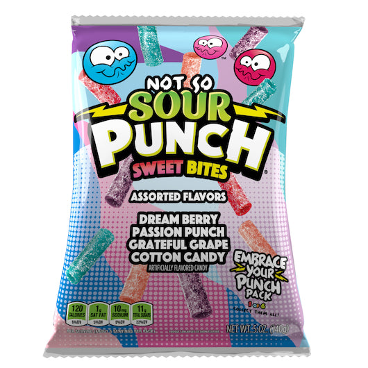 Sour Punch Dream Berry Sweet Bites Gummy Candy, 12 x 5 oz Case - DOT product image 2