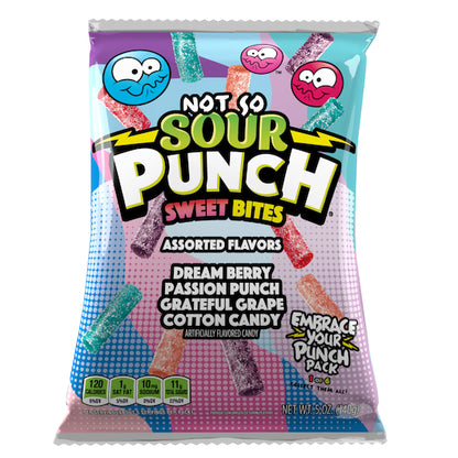 Sour Punch Dream Berry Sweet Bites Gummy Candy, 12 x 5 oz Case - DOT product image 2