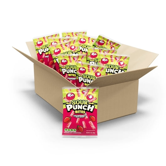 Sour Punch Strawberry Bites, 12 x 5 oz Case - DOT product image 2