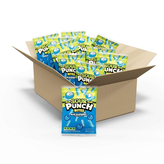 Sour Punch Blue Raspberry Bites, 12 x 5 oz Case - DOT product image 2