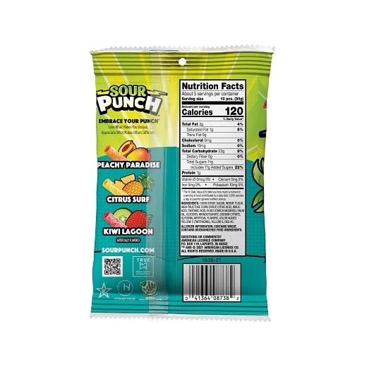 Sour Punch Bites Tropical Blends, 12 x 5 oz Case - DOT product image 2