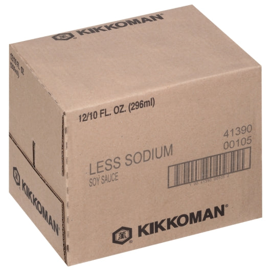 Kikkoman Less Sodium Soy Sauce, 12 x 10 fl oz Case - DOT product image 7