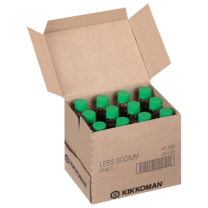 Kikkoman Less Sodium Soy Sauce, 12 x 10 fl oz Case - DOT product image 5