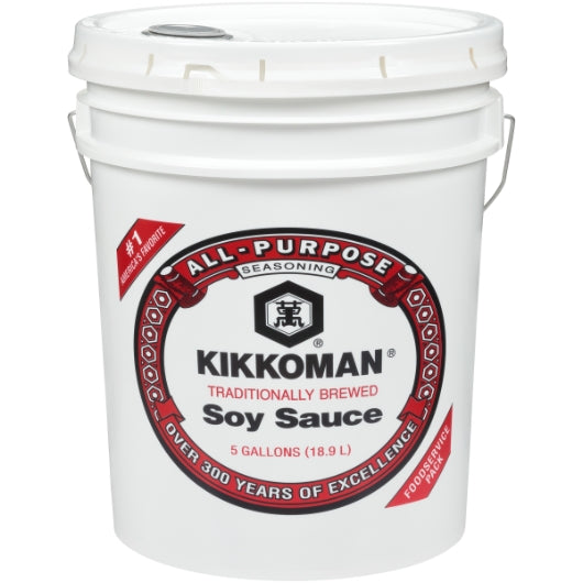 Kikkoman Soy Sauce, 1 x 5 GA Case - Condiments & Sauces