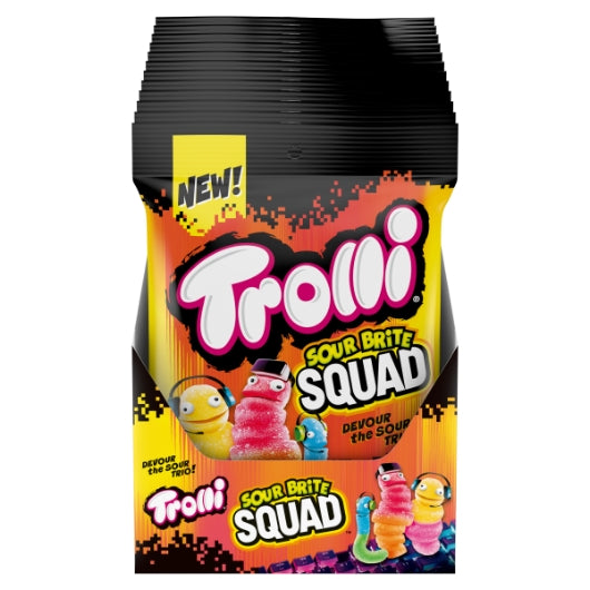 Trolli Sour Brite Squad Peg, 12 x 4.25 oz Case - Candy & Confections