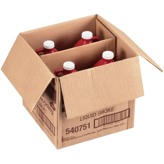 Wrights Hickory Flavored Liquid Smoke Hickory Concentrated Seasoning, 4 x 1 GA Case - GS1 open-case image