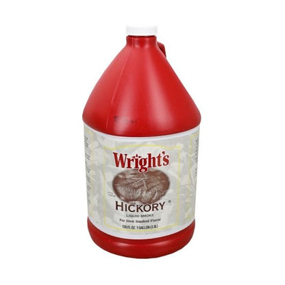 Wright's Liquid Smoke Hickory Concentrated Seasoning, 4 x 1 GA Case - Condiments & Sauces