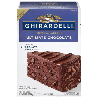 Ghirardelli Ultimate Chocolate Cake Mix, 4 x 7 lb Case - DOT product image 2
