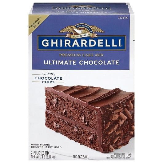 Ghirardelli Ultimate Chocolate Cake Mix, 4 x 7 lb Case - DOT product image 2