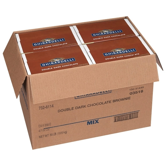 Ghirardelli Double Dark Chocolate Brownie Mix, 4 x 7.5 lb Case - DOT product image 7
