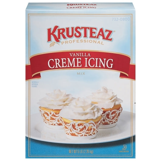 Krusteaz Professional Vanilla Creme Icing Mix, 6 x 5 lb Case - DOT product image 2