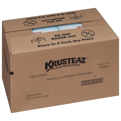 Krusteaz Professional Vanilla Creme Icing Mix, 6 x 5 lb Case - DOT product image 7