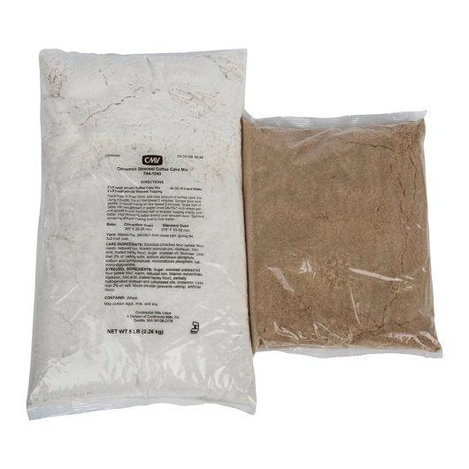 Continental Mills Cinnamon Streusel Coffee Cake Mix, 4 x 7 lb Case - Bakery & Desserts