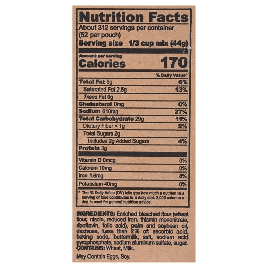 Continental Mills Value Buttermilk Biscuit Mix, 6 x 5 lb Case - DOT product image 5