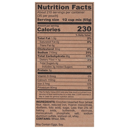 Continental Mills Buttermilk Pancake Mix, 6 x 5 lb Case - DOT product image 5