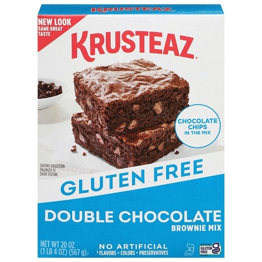 Krusteaz Gluten-Free Double Chocolate Brownie Mix, 20 Ounce, 8 Count - DOT product image 1