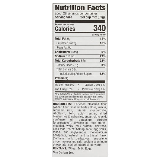 Krusteaz Professional Blueberry Muffin Mix, 6 x 5 lb Case - DOT product image 8