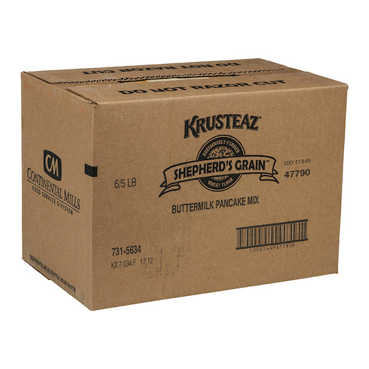 Continental Mills Krusteaz Buttermilk Pancake, 6 x 80 oz Case - DOT product image 6