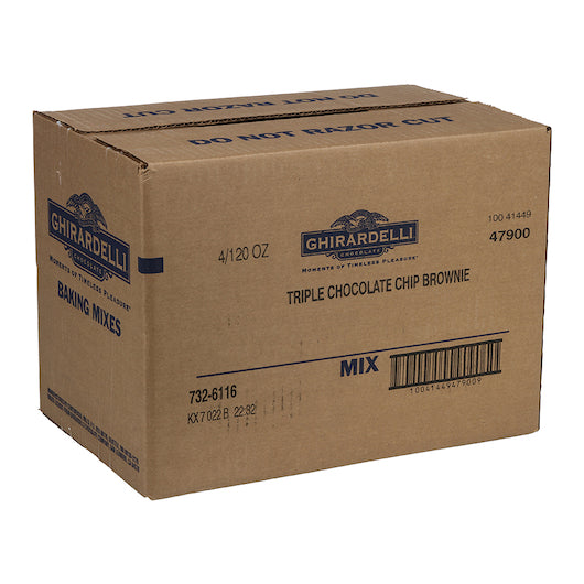 Ghirardelli Kosher Triple Chocolate Brownie Mix, 4 x 120 oz Case - DOT product image 5
