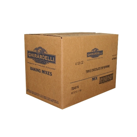 Ghirardelli Kosher Triple Chocolate Brownie Mix, 4 x 120 oz Case - DOT product image 6