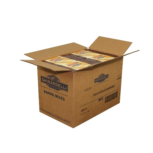Ghirardelli Kosher Triple Chocolate Brownie Mix, 4 x 120 oz Case - Bakery & Desserts