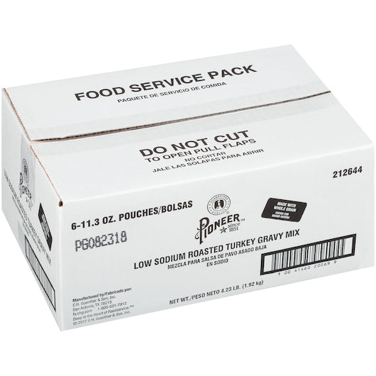 Pioneer Roasted Turkey Gravy Mix, 6 x 11.3 oz Case - DOT product image 3
