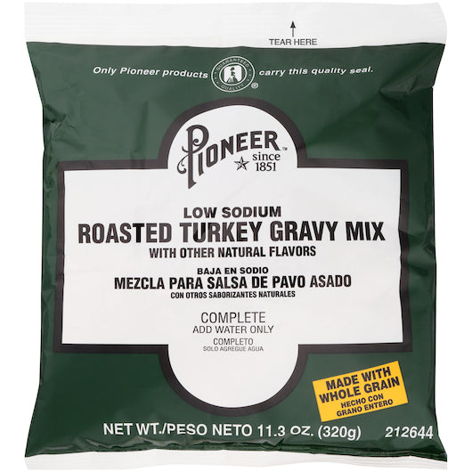 Pioneer Roasted Turkey Gravy Mix, 6 x 11.3 oz Case - DOT product image 2