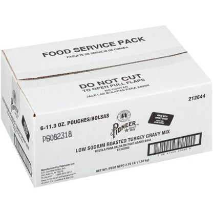 Pioneer Roasted Turkey Gravy Mix, 6 x 11.3 oz Case - DOT product image 4