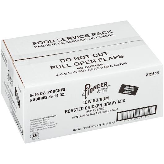 Pioneer Roasted Chicken Gravy Mix, 6 x 14 oz Case - DOT product image 3