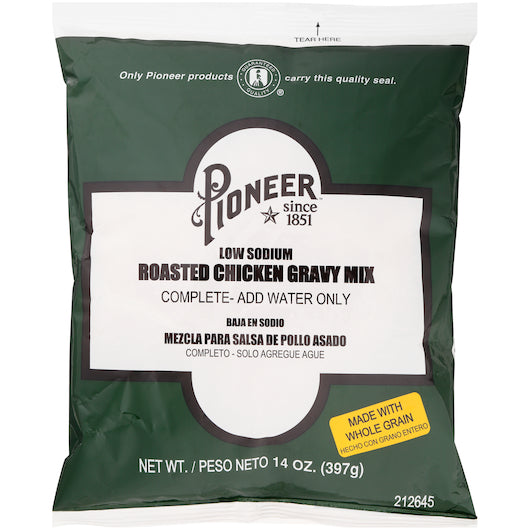 Pioneer Roasted Chicken Gravy Mix, 6 x 14 oz Case - DOT product image 2