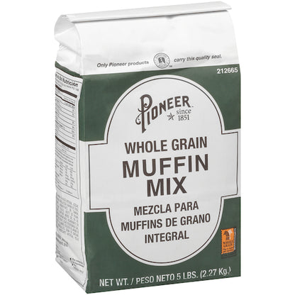 Pioneer Whole Grain Muffin Mix, 6 x 5 lb Case - Bakery & Desserts