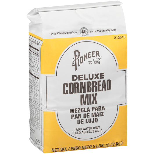 Pioneer Trans Fat Free Cornbread Mix, 6 x 5 lb Case - Bakery & Desserts