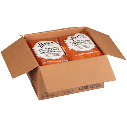 Pioneer Spicy Texas-Style Premium Breading & Batter Mix, 6 x 5 lb Case - DOT product image 8