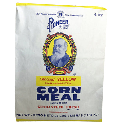 Pioneer Enriched Yellow Corn Meal, 1 x 25 lb Case - DOT product image 2