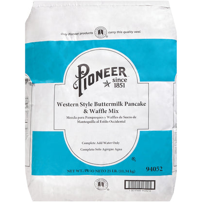 Pioneer Western Style Buttermilk Pancake Mix, 1 x 25 lb Case - DOT product image 2