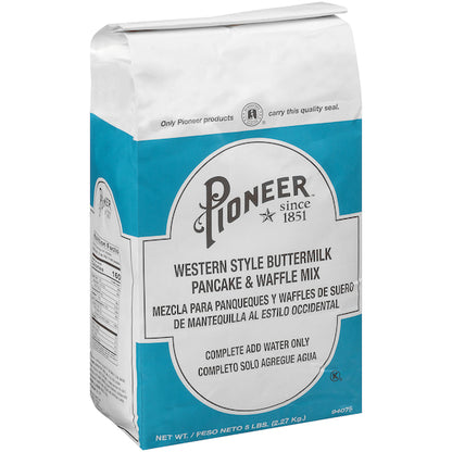 Pioneer Western Style Buttermilk Pancake Mix, 6 x 5 lb Case - DOT product image 2