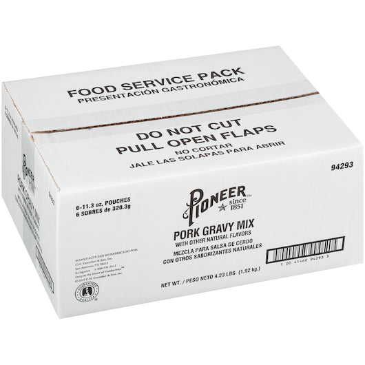 Pioneer Pork Gravy Mix, 6 x 11.3 oz Case - DOT product image 3
