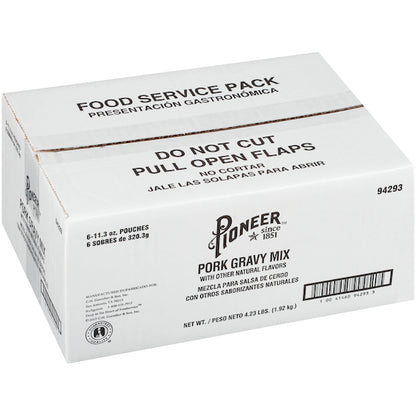 Pioneer Pork Gravy Mix, 6 x 11.3 oz Case - DOT product image 3