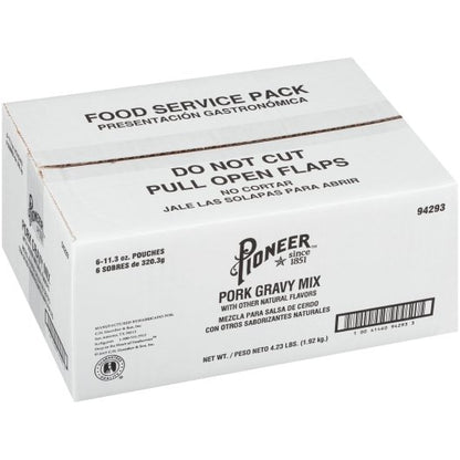 Pioneer Pork Gravy Mix, 6 x 11.3 oz Case - DOT product image 4