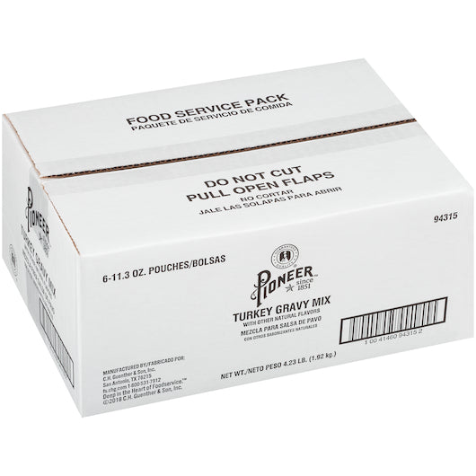 Pioneer Turkey Gravy Mix, 6 x 11.3 oz Case - DOT product image 3