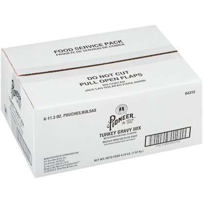 Pioneer Turkey Gravy Mix, 6 x 11.3 oz Case - DOT product image 3