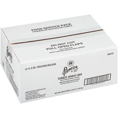 Pioneer Turkey Gravy Mix, 6 x 11.3 oz Case - DOT product image 4