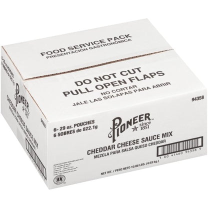 Pioneer Cheddar Cheese Sauce Mix, 6 x 29 oz Case - DOT product image 7