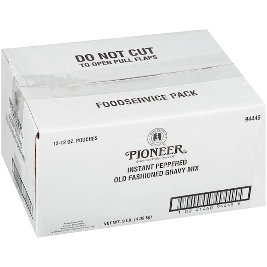Pioneer Instant Peppered Old Fashioned Gravy Mix, 12 x 12 oz Case - DOT product image 3